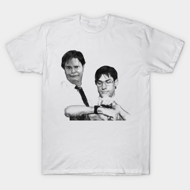 Dwight And Jim Prank - The Office Prank T-Shirt - Dunder Mifflin Pranks T-Shirt by truefriend